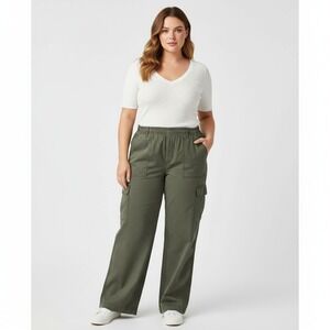 Sanctuary Women's Cargo Pants Green Size 2X New‎ With Tags